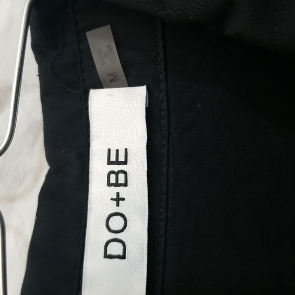 Do+Be black button down black Top size M - Picture 2 of 8